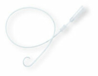 Cystodrain Pigtail-Katheter klein aus Silikon mit Stichskalpell
